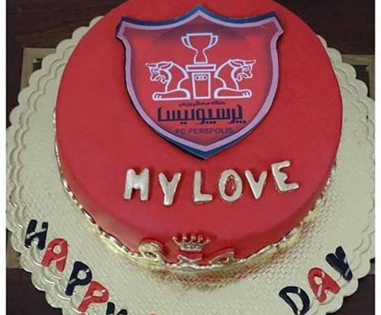 عکس کیک تولد پسرانه لاکچری پرسپولیس