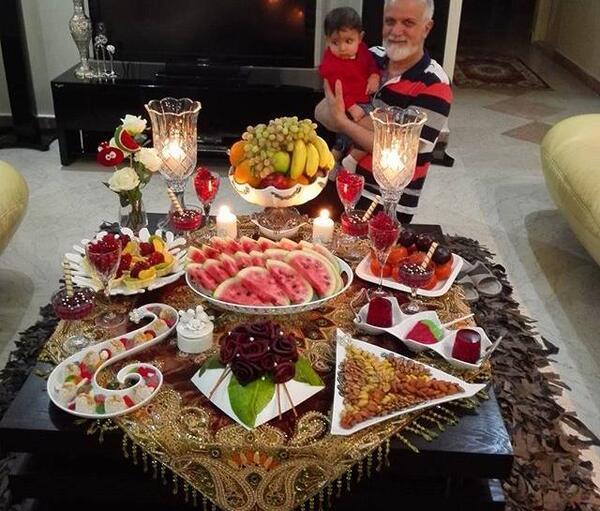 عکس ظرف شب یلدا