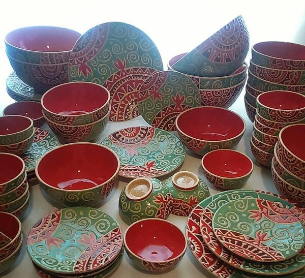 عکس ظرف شب یلدا