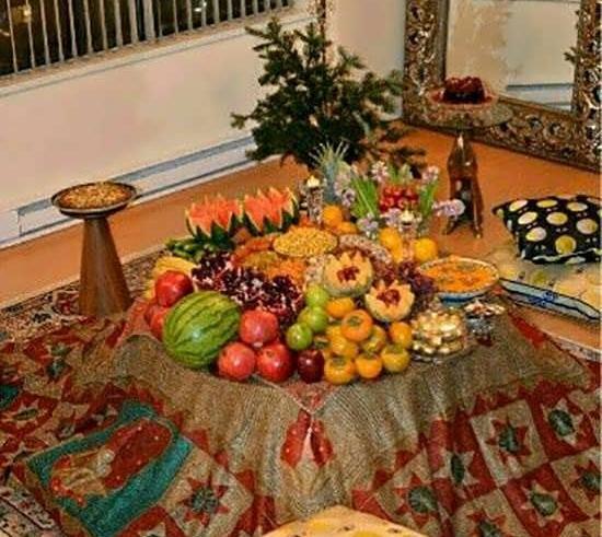 عکس ظرف شب یلدا