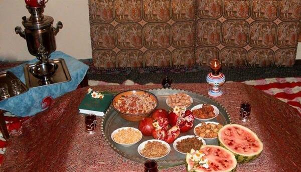 عکس ظرف شب یلدا
