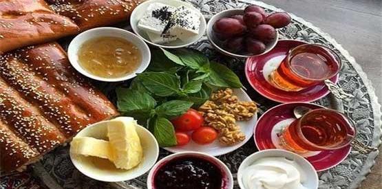 عکس چای و صبحانه