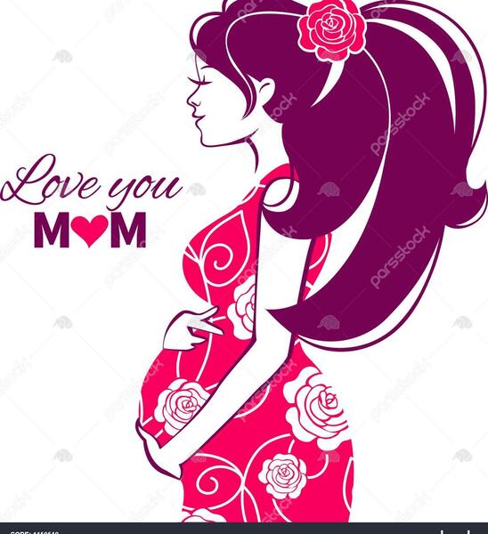عکس نقاشی زن باردار