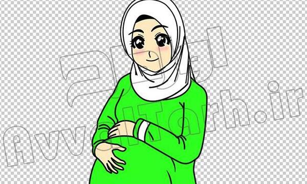 عکس نقاشی زن باردار