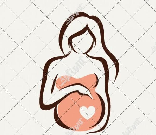 عکس نقاشی زن باردار