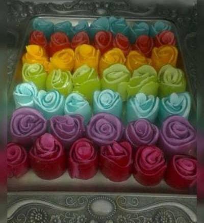 عکس ژله رولتی با بستنی