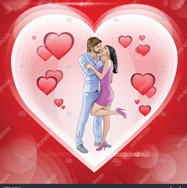عکس عاشقانه بوسه ولنتاین