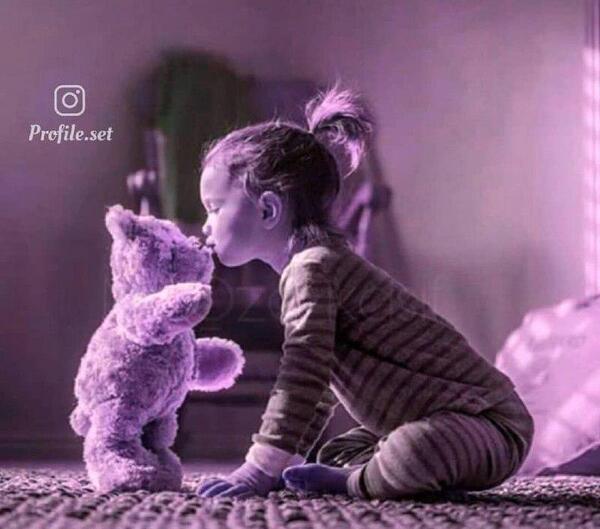 عکس دختر برای پروفایل با خرس
