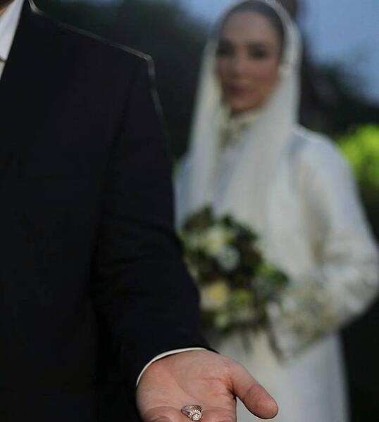 عکس حلقه ازدواج الهام حمیدی