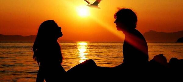 عکس های عاشقانه در غروب آفتاب