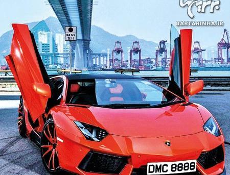 عکس لامبورگینی آلبالویی