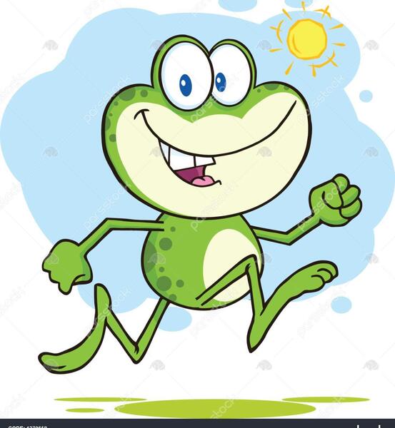 عکس کارتونی قورباغه سبز