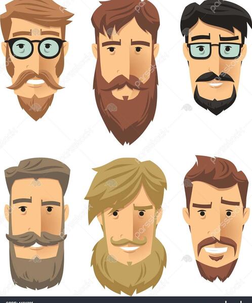 عکس ریش کارتونی