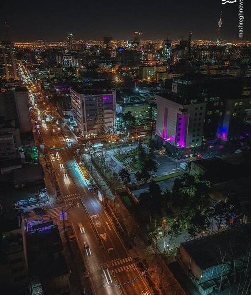 عکس شهر تهران از بالا
