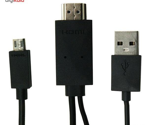 عکس کابل اتصال گوشی به تلویزیون