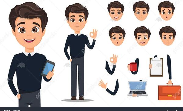 عکس کارتونی آدم