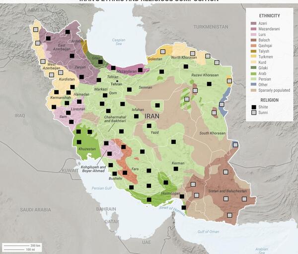 عکس نقشه ایران با راهنما