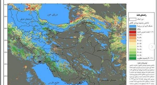 عکس نقشه ایران با راهنما