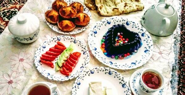 عکس سفره صبحانه