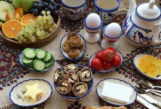 عکس سفره صبحانه
