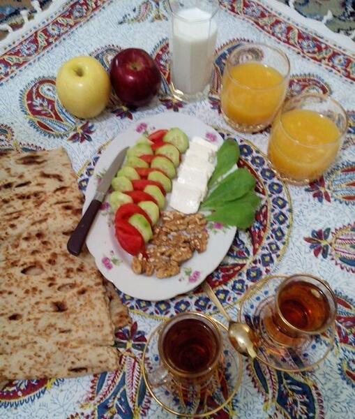 عکس سفره صبحانه