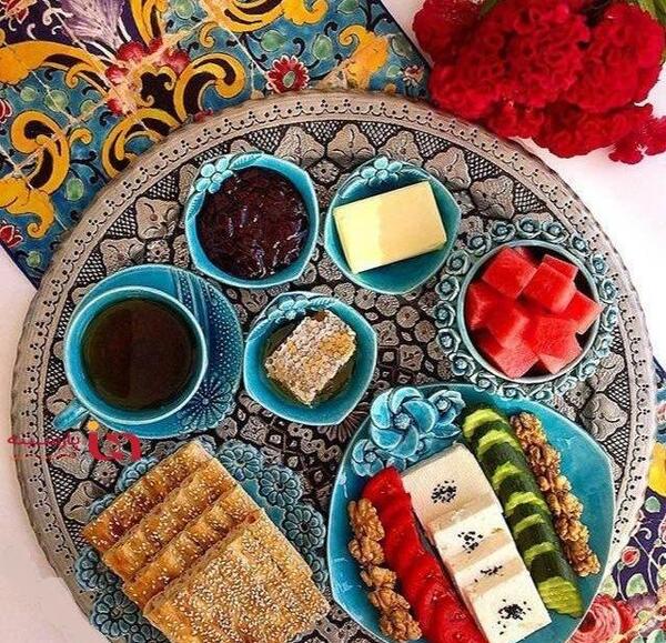 عکس سفره صبحانه