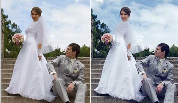 عکس عروس و داماد فتوشاپی