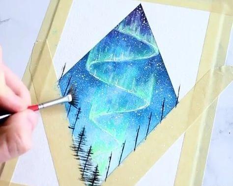 عکس نقاشی با گواش ساده