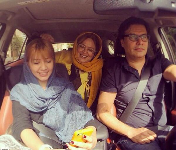 عکس بهار رهنما و دخترش