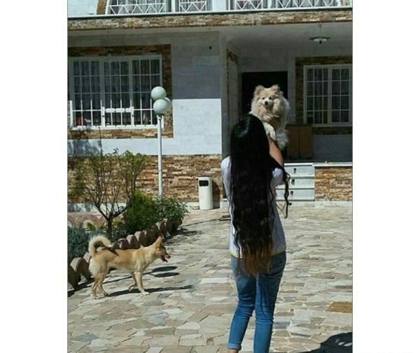 عکس پروفایل دختر با سگ