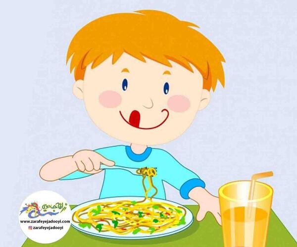 عکس غذا خوردن کارتونی