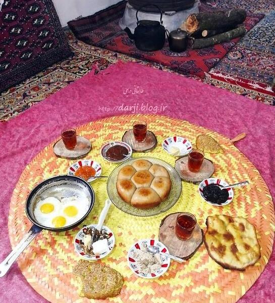 عکس روستا صبحانه
