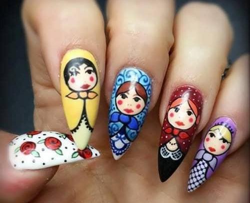 عکس ناخن عروسکی