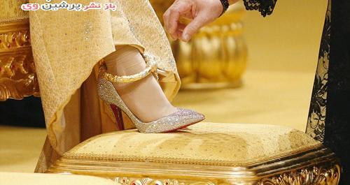 عکس عروس پر طلا