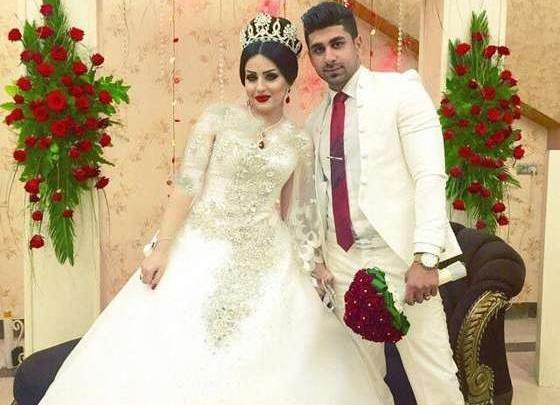 عکس عروس پر طلا