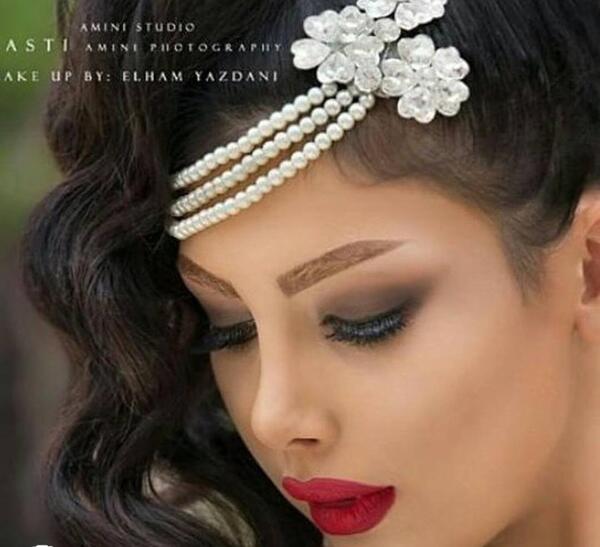 عکس عروس نیمرخ