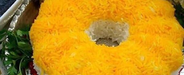 عکس زعفران روی برنج