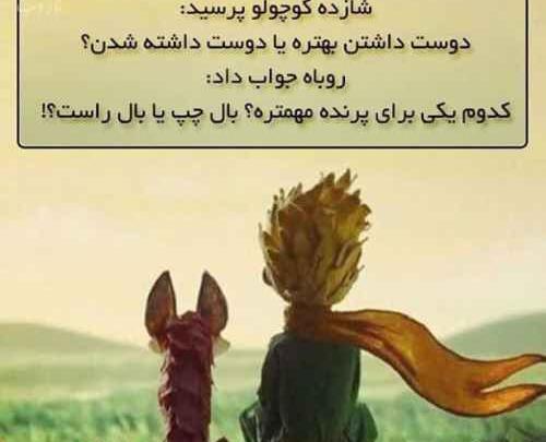 عکس نوشته شازده کوچولو