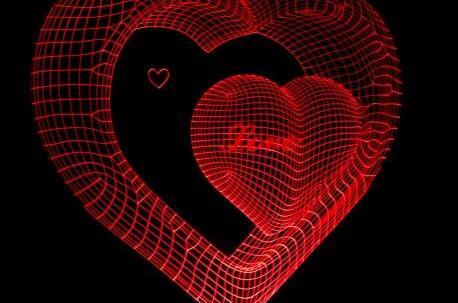 عکسهای قلب عاشقانه سه بعدی