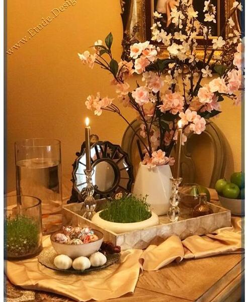 عکس از سفره هفت سین لاکچری