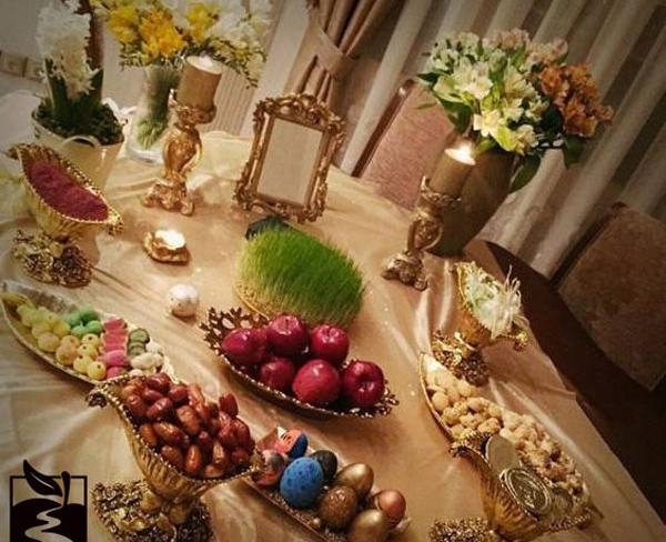 عکس از سفره هفت سین لاکچری