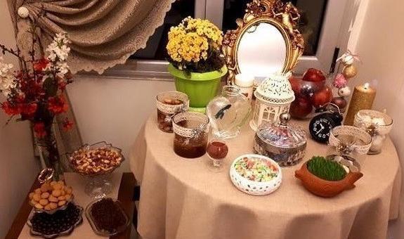 عکس از سفره هفت سین لاکچری