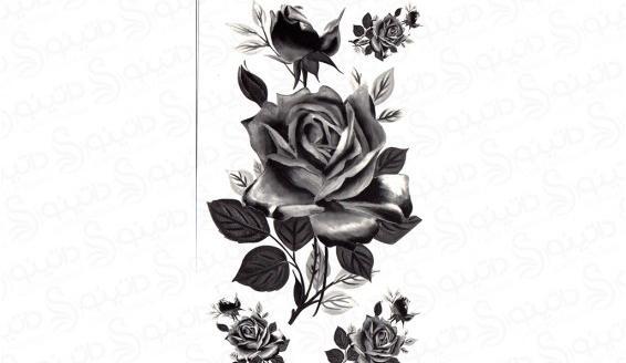 عکس سیاه سفید گل رز