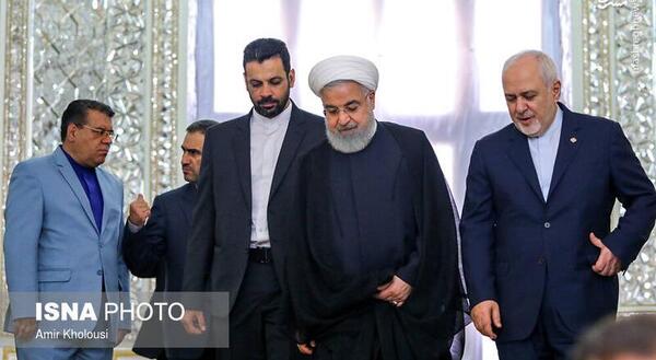 عکس ظریف و روحانی