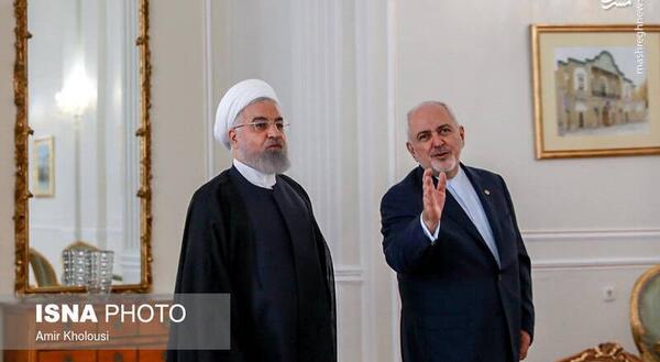 عکس ظریف و روحانی
