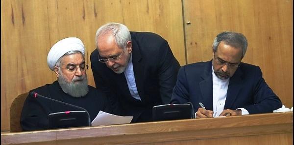 عکس ظریف و روحانی