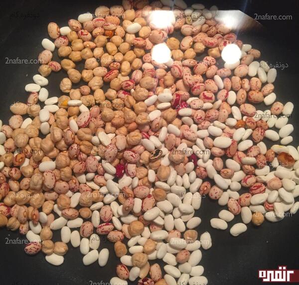 عکس حبوبات آش رشته