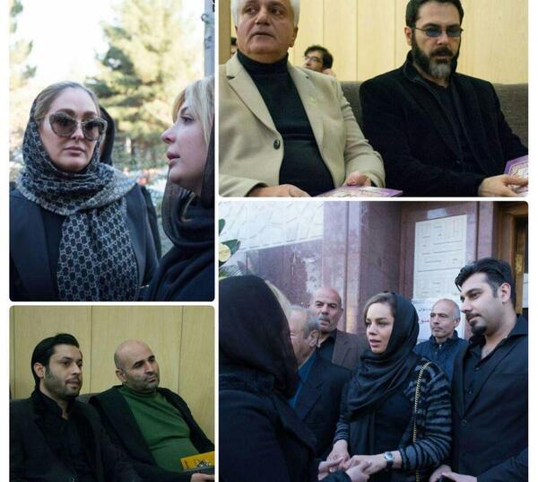 عکسهای مراسم فوت پدر نیوشا ضیغمی