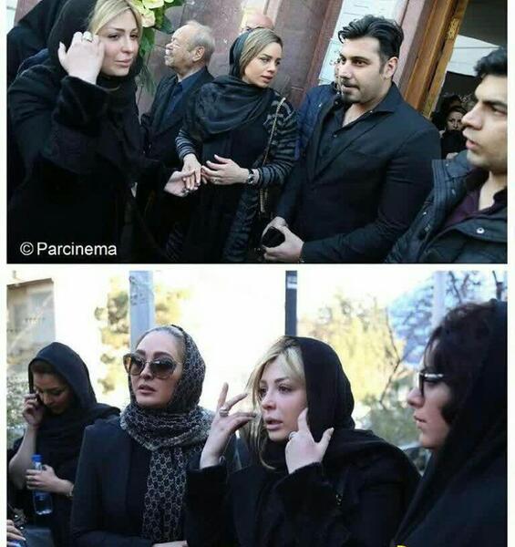 عکسهای مراسم فوت پدر نیوشا ضیغمی