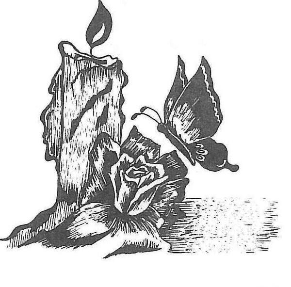 عکس سیاه قلم شمع